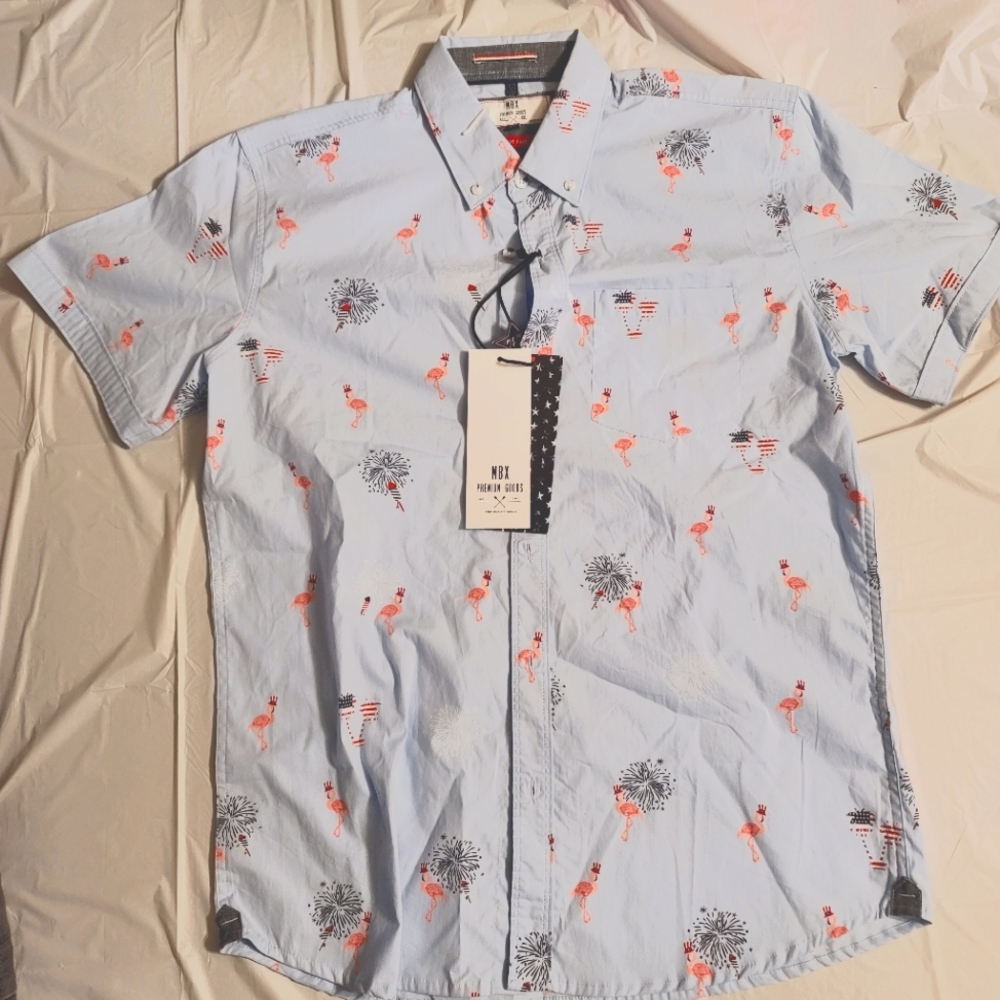MBX Flamingo Print Shirt
